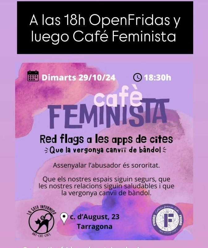 Café Feminista. Col.lectiu Fridas